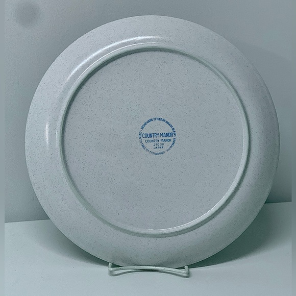 Mid Century Vtg Discontinued Mikasa Country Manor Round Stoneware Serving Plate - Picture 5 of 12